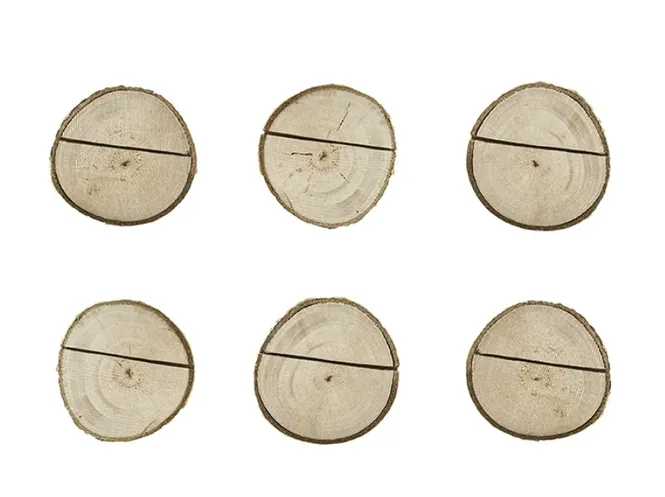 Hovedbilde Bordkortholder Bjørketre 6pk