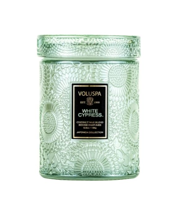 Hovedbilde Voluspa White Sypress Mini Glass Candle