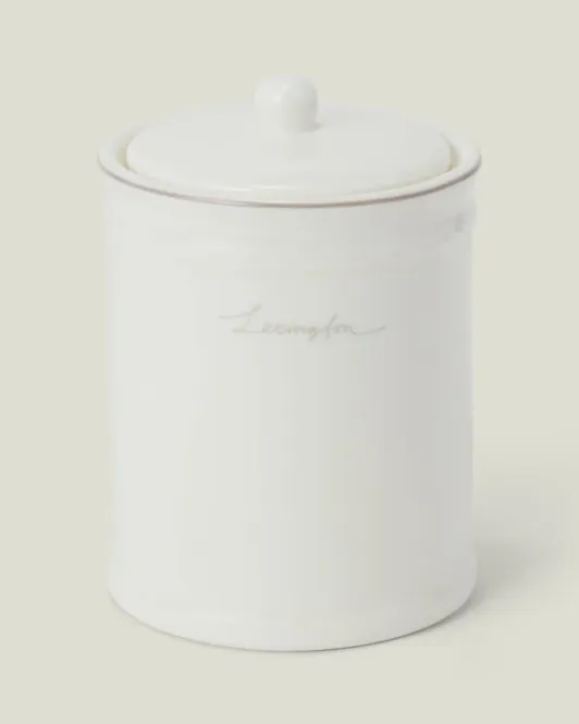 Hovedbilde Lexington Porcelain Jar with Lid White/Beige