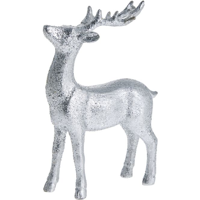 Hovedbilde Sissia decoration deer 13cm. Silver Stående