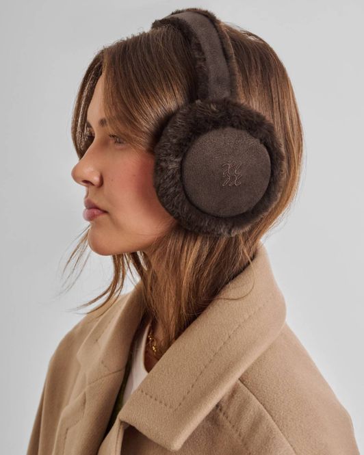 Hovedbilde FAUX SUEDE EARMUFFS CHOCOLATE