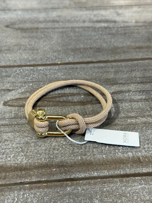 Hovedbilde Mens brace 21cm gold/ beige