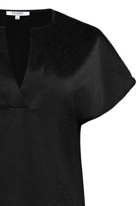 Hovedbilde CWReyyan Rhinestone Top Black