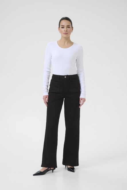 Hovedbilde KAbrook HW Reg Fit Jeans Black Deep