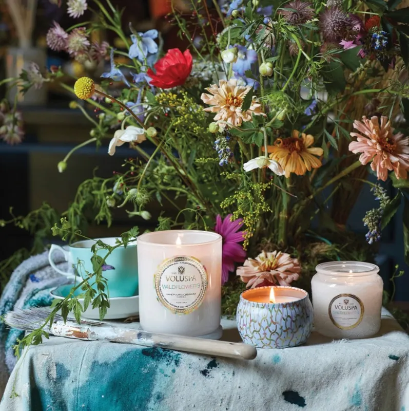 Voluspa WILDFLOWERS MINI TIN CANDLE 25t