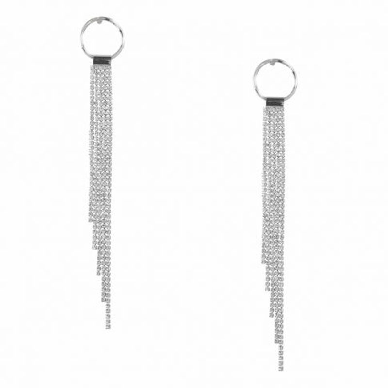 Modena Drop Ear silver Clear
