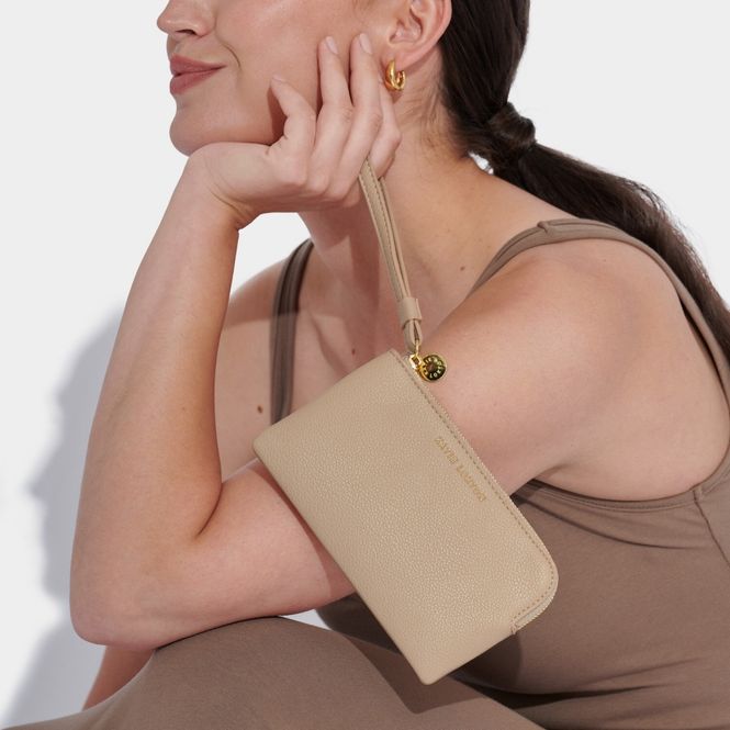 Hovedbilde Small wristlet pouch light taupe