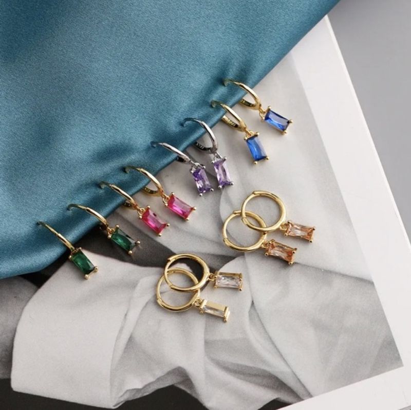 Tuva Earring 18K Gold Purple