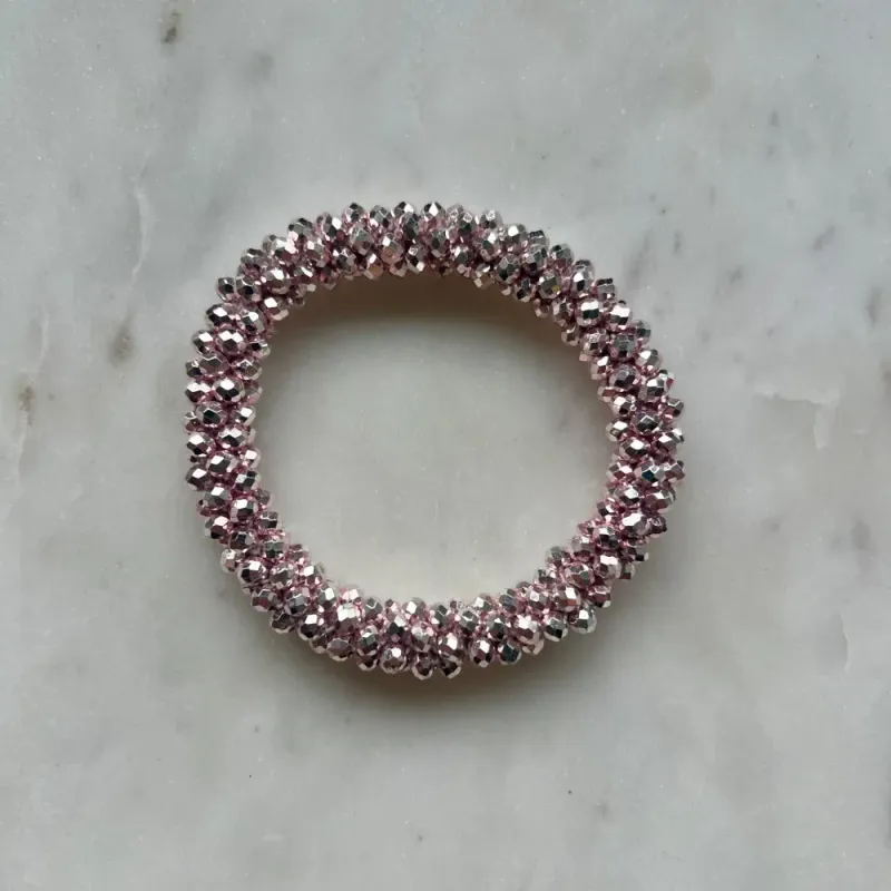 Glitter Hårstrikk/Armbånd