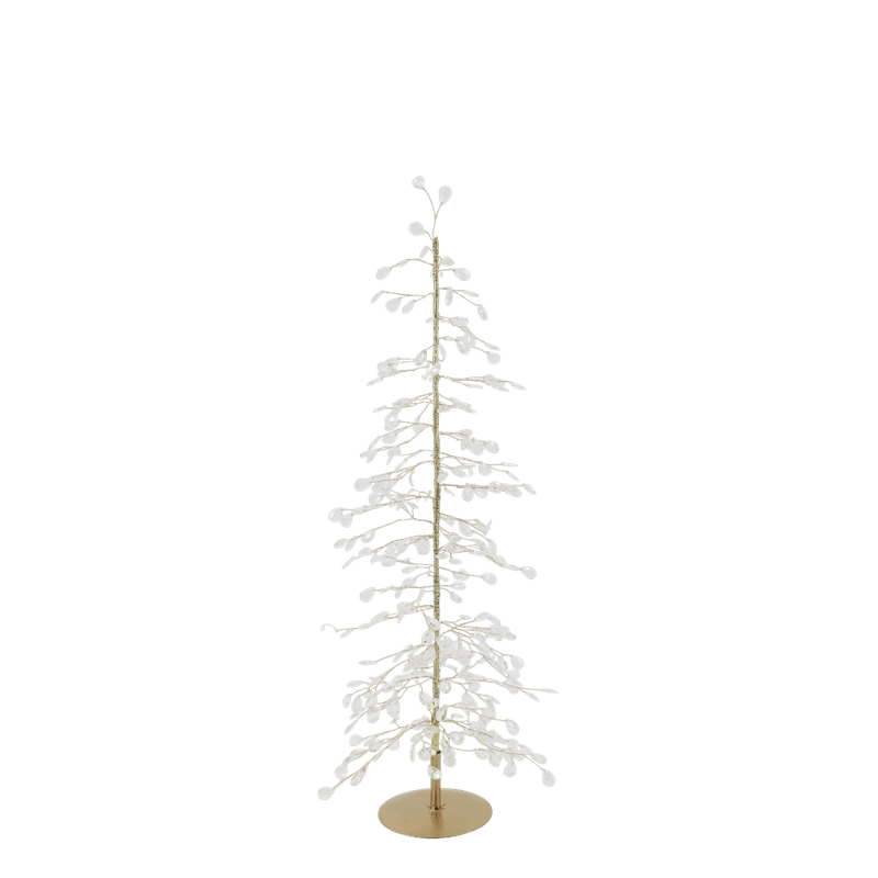 Juletre m. prismer og gulltråd 61cm