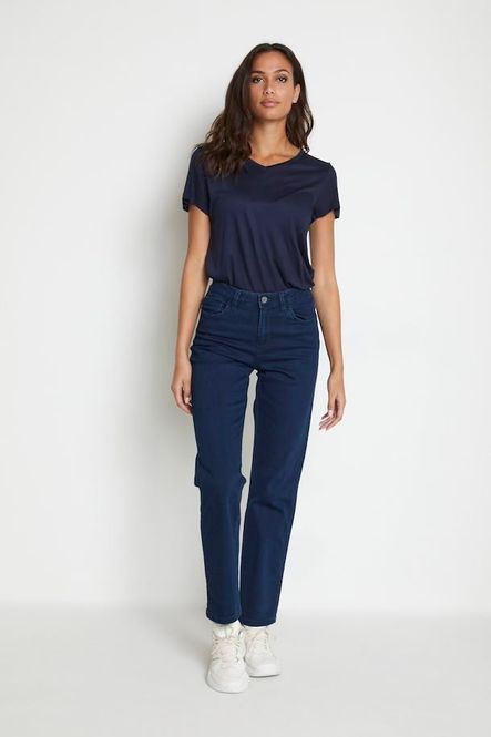 Hovedbilde Vicky Jeans straight - Dark blue denim