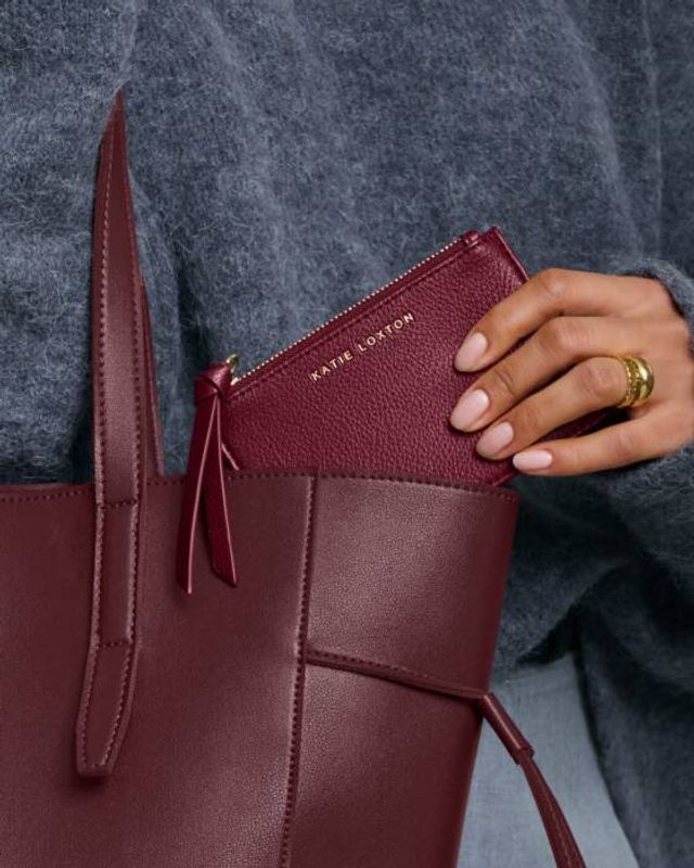 HALLIE COIN & CARD HOLDER | Cherry 