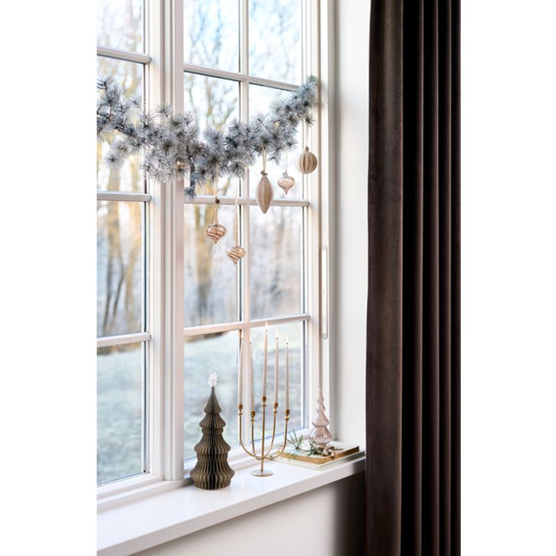 Nomillia ornament 6X13 cm. Off Wh./L. Brown